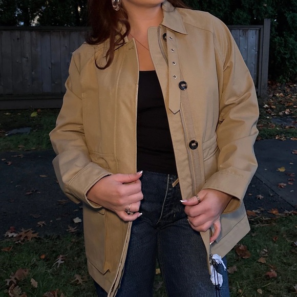 Zara Beige Trench Coat - Picture 2 of 9